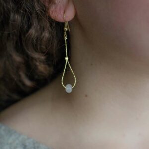 boucles d'oreilles quartz