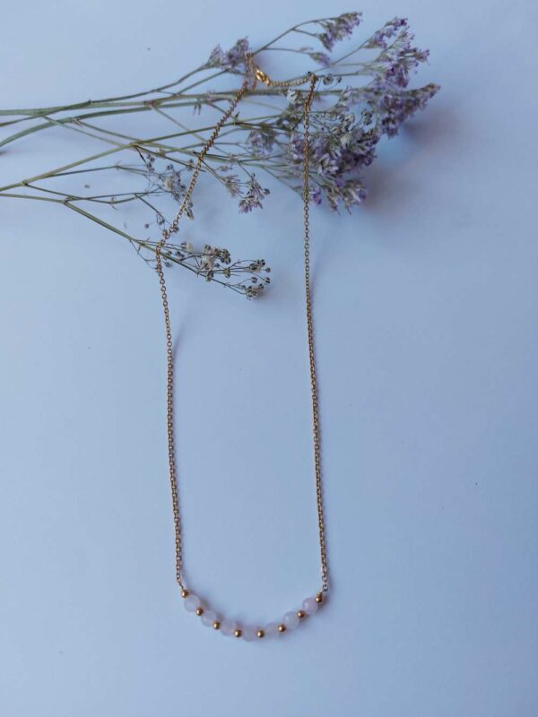 collier simple en quartz