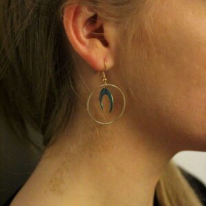 BOUCLES D'OREILLES CROISSANT DE LUNE