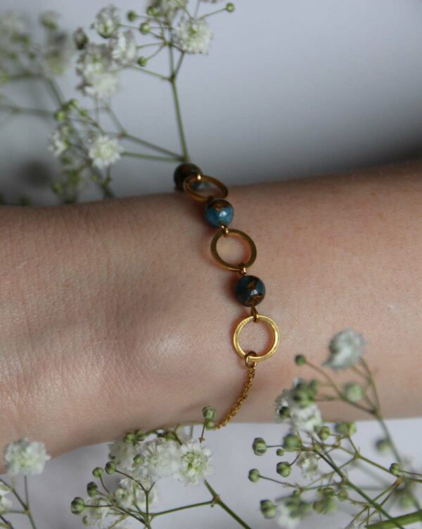 bracelet cercle et perle