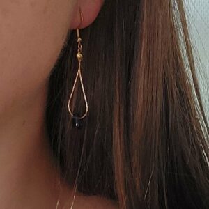 boucles d'oreilles en forme de goutte