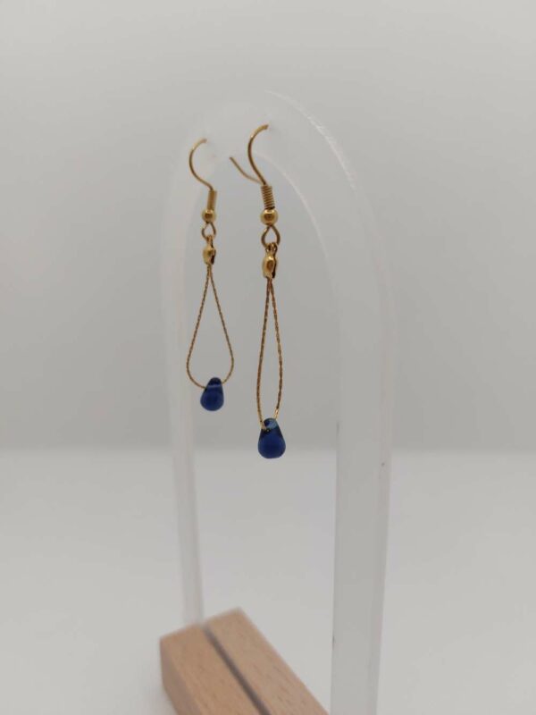 boucles d'oreilles avec opaline