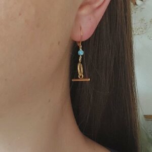 boucles d'oreilles sous le signe de la balance