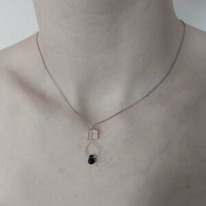 collier avec opaline et cristale de roche