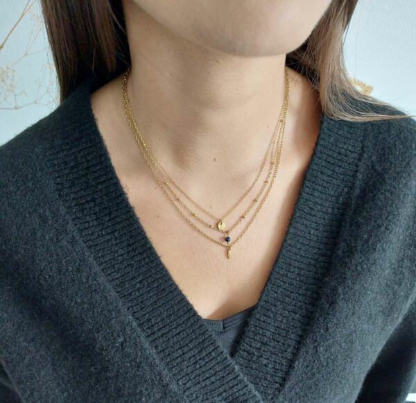 collier avec 3 chaine différentes