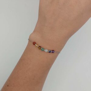 bracelet des 7 chakras porté