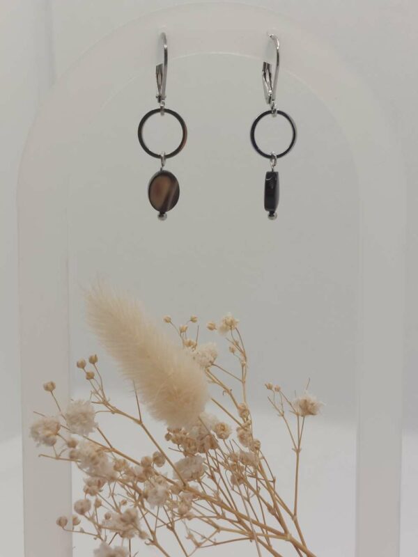 boucles d'oreilles sur dormeuses