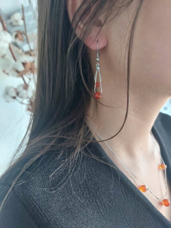 boucles d'oreilles en acier inoxydable