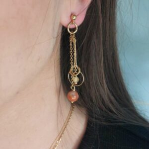 boucles d'oreilles plusieurs chaines