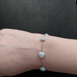 bracelet avec aigue marine