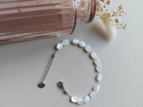 bracelet avec nacre blanche