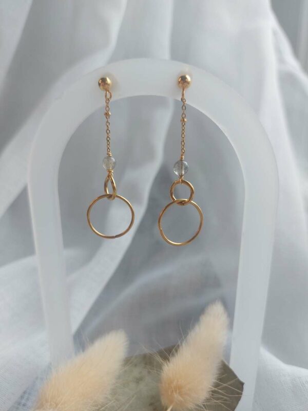 la paire de boucles d'oreilles suspendu