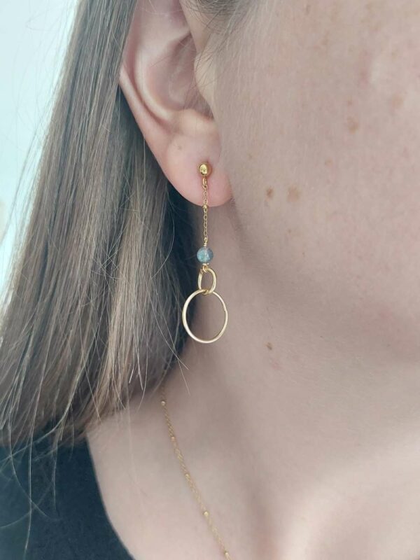 boucles d'oreilles avec clou d'oreilles