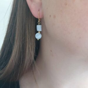 boucles d'oreilles asymétrique