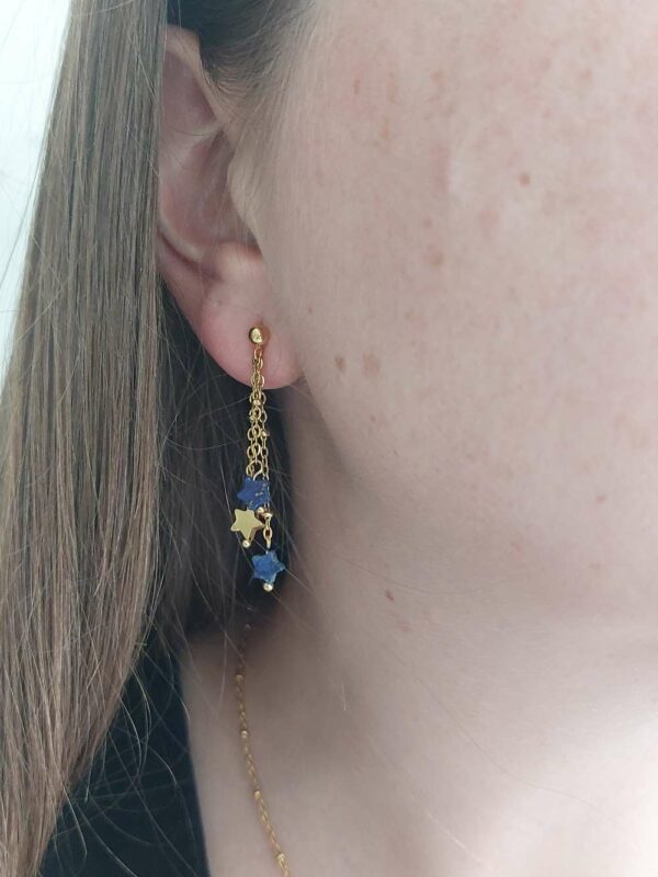 boucles d'oreilles avec étoile