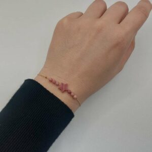 bracelet avec rhodonite