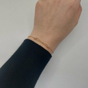 bracelet avec 2 perles de pierre de lune