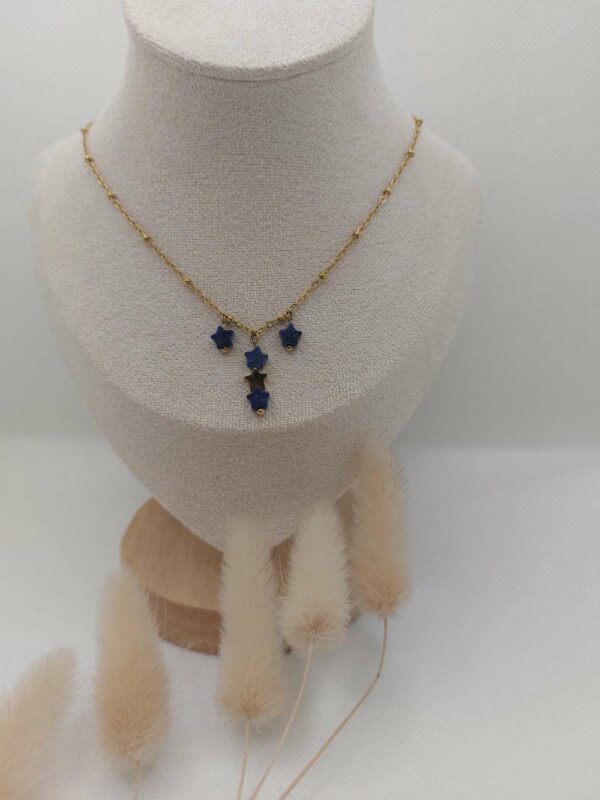 collier étoile lapis lazuli;