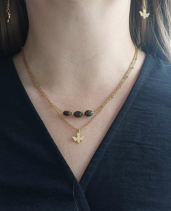 collier porté