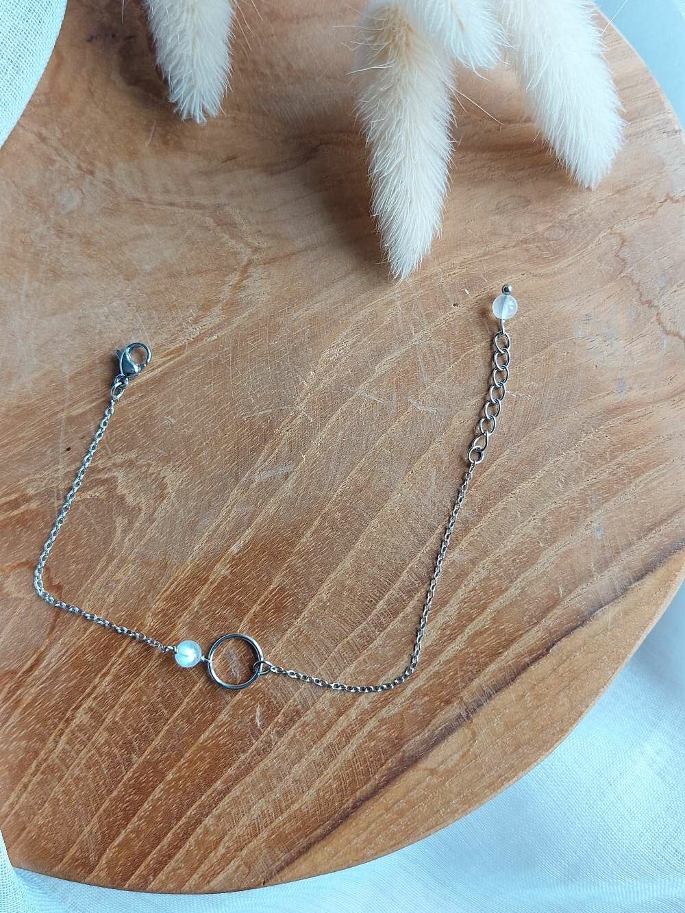 bracelet en pierre de lune