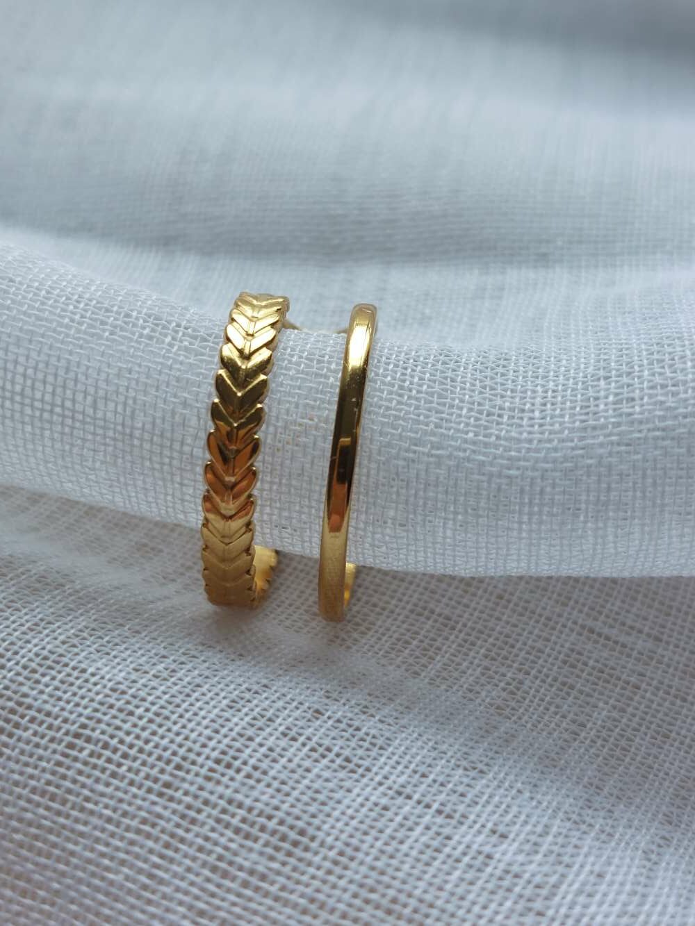 bague double rang ajustable