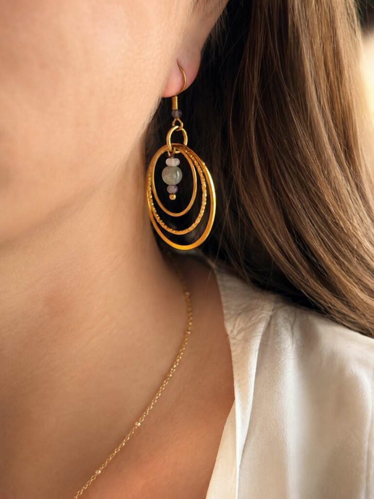 Boucles d'oreilles résistant à l'eau