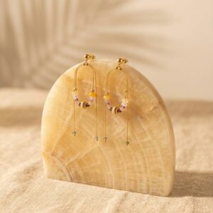 Boucles d'oreilles en perles de couleurs