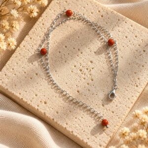 bracelet multirang avec perle entre les 2