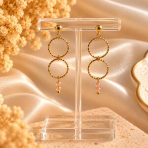 Boucles d'oreilles cercles pendante