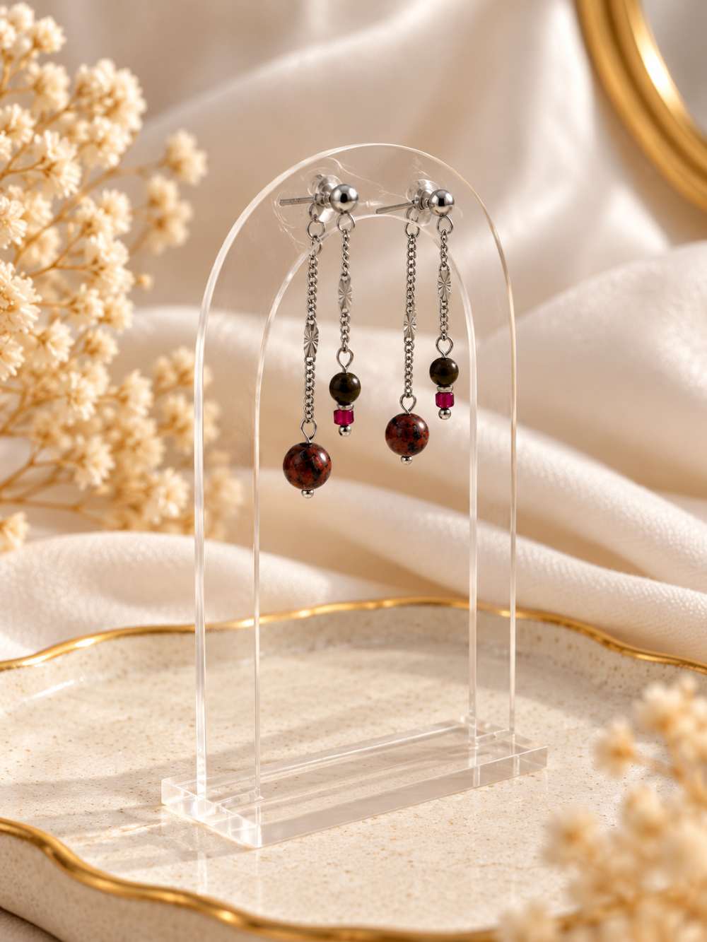 boucles d'oreilles pendantes très originale