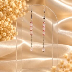boucles d'oreilles pendante fine lègère et discrete